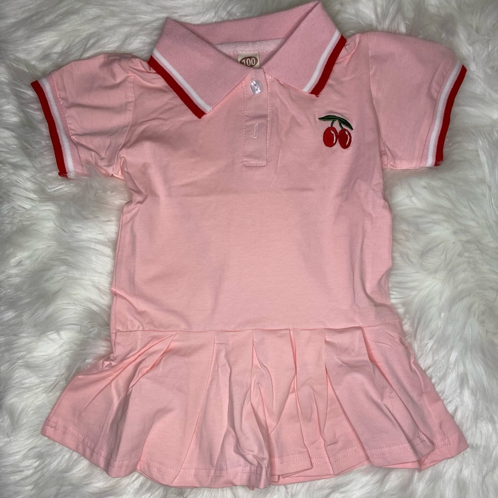 Pink White & Red Dress